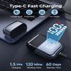 Foil Shavers for Men, Mini Electric Razors for Close Shaving Face with High Speed 3 Floating Blade Heads, USB C Fast Rechargeable Foil Shaver IPX7 Waterproof Wet Dry Travel Locked/Led Display view 2
