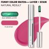 popcode Peel Off Lip Stain - Long Lasting, Transfer Proof and Waterproof Tattoo Lip Tint, Matte Finish Lip Stain Peel Off, Infused with Vitamin E & Algin & Hydroxyacetophenone, #012 Plum view 3