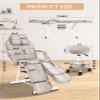 Hicomony Gray Tattoo Chair Bed for Client, Facial Chairs for Esthetician Bed, Lash Table for Eyelash Extensions Spa Chair Professional Massage Salon Spa Equipment view 3