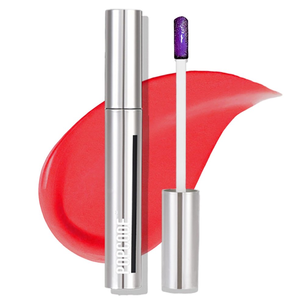 popcode Peel Off Lip Stain - Long Lasting, Transfer Proof and Waterproof Tattoo Lip Tint, Matte Finish Lip Stain Peel Off, Infused with Vitamin E & Algin & Hydroxyacetophenone, #015 Love Poems