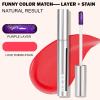 popcode Peel Off Lip Stain - Long Lasting, Transfer Proof and Waterproof Tattoo Lip Tint, Matte Finish Lip Stain Peel Off, Infused with Vitamin E & Algin & Hydroxyacetophenone, #015 Love Poems view 3