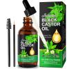 Jamaican Black Castor Oil, Castor Oil Organic Cold Pressed Unrefined, Pure Natural Castor Oil for Hair Growth, Eyelashes & Eyebrows, Deep Cleansing, Skin & Scalp Moisturizer, Nail Care Grow, 60ML view 1