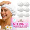 No Rinse Shampoo Caps (Pack of 6)  Rinse-Free Shower Cap for Elderly, Bedridden Patients, Travel, Hospital, or Camping  Waterless Hair Wash Solution view 1