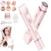 Electric Shaver Women Body Trimmer, IPX7 Waterproof Dual-Head Shaver for Women, Wet & Dry Wet and Dry, USB Rechargeable for Facial Face Lip Chin Underarm Legs (Pink) view 1
