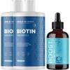 BOOST Biotin Hair Serum plus Biotin Shampoo 2 Pack Bundle - Hair Thickening Serum with Castor and Rosemary plus Volumizing Biotin Shampoo for Men and Women Set view 1