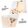 1pc 6 Essential Oil Storage Holder Wooden Essential Oil Bottle Case Bottle Storage Holder Essential Oil Storage Case view 3