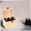 1pc 6 Essential Oil Storage Holder Wooden Essential Oil Bottle Case Bottle Storage Holder Essential Oil Storage Case view 4