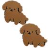 2PCS Teddy Hair Clips,Teddy Hair Duckbill Clips Animal Hair Claw Clip Barrettes Hairpins Hairgrips for Girls of all Ages (Teddy) view 1