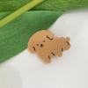2PCS Teddy Hair Clips,Teddy Hair Duckbill Clips Animal Hair Claw Clip Barrettes Hairpins Hairgrips for Girls of all Ages (Teddy) view 4