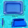 2 PCS Inflatable Pool Foot Bath Basin, Portable Foot Bath Basin, Foot Soaking Bath Basin for Pool Entry Ladder, Swimming Pool Clean Feet Pedicure Supplies view 2
