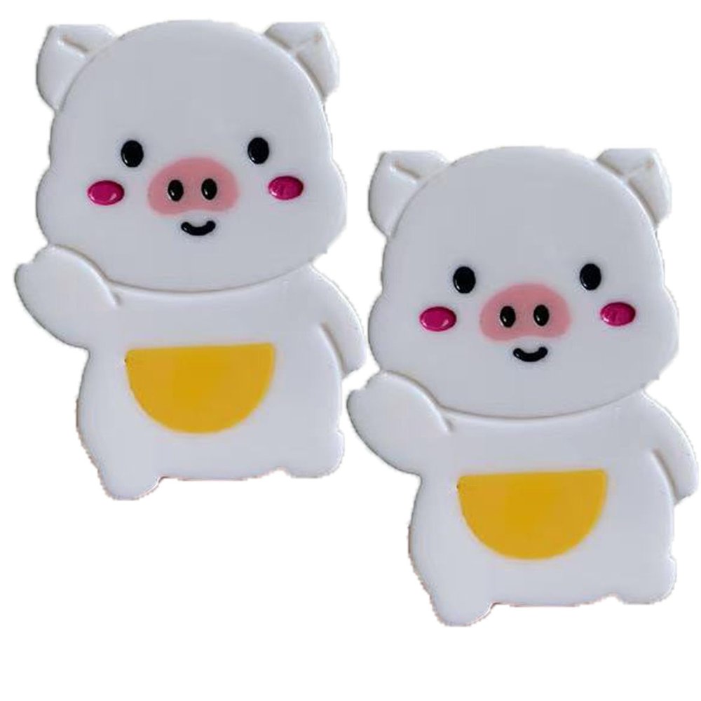 2PCS Pig Hair Clips,Pig Hair Duckbill Clips Animal Hair Claw Clip Barrettes Hairpins Hairgrips for Girls of all Ages (Pig)