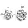 Compatible with Kemei 6D/7D Electric Razor Replacement HeadsBald Razor Replacement HeadsElectric Razor Razor Heads(7 Head) view 4