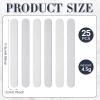 25 Pack Natural Wooden Nail Files | Dual Grit 180/240 (Coarse/Fine) for Salon, Home & Travel |Disposable Nail Files Nail Care Essentials view 3