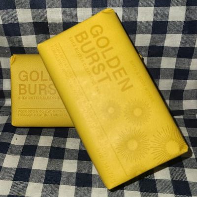 2 Golden Burst Shea Butter Cleansing Bar Soap Bath & body 5oz