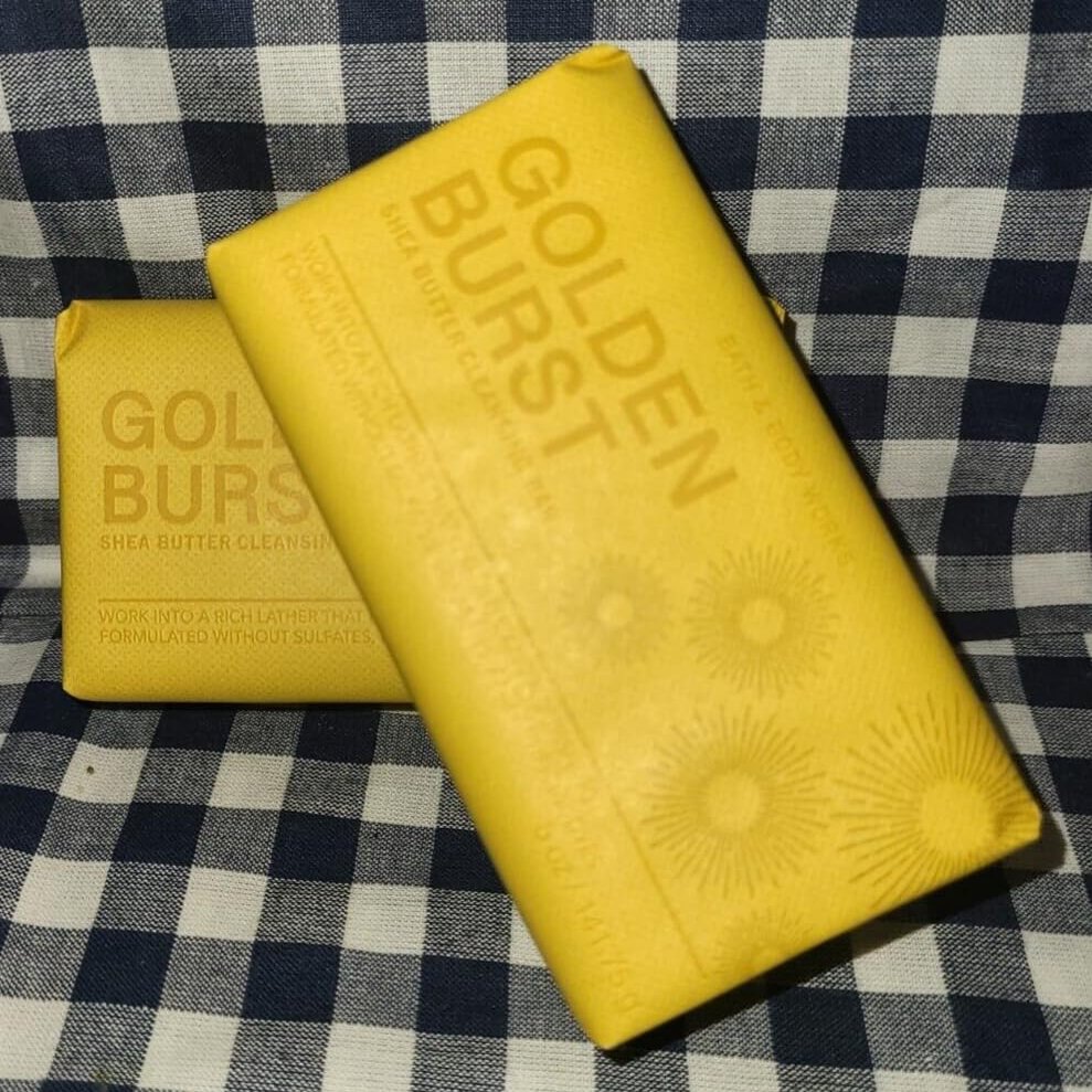2 Golden Burst Shea Butter Cleansing Bar Soap Bath & body 5oz
