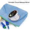 Halloween Horror Portable Travel Makeup Mirror 1X 2X Folding Makeup Mirror Travel Makeup Mirror Handheld 2-Sided Round Mirror Travel Essentials Gift for Women view 3