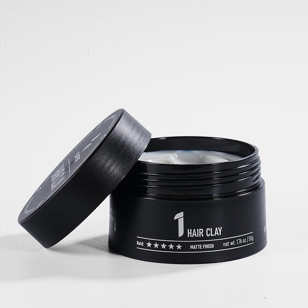 SUPRENT Strong Hold Hair Clay - Long-lasting, suitable for all hair types, non-greasy, easy to wash out
