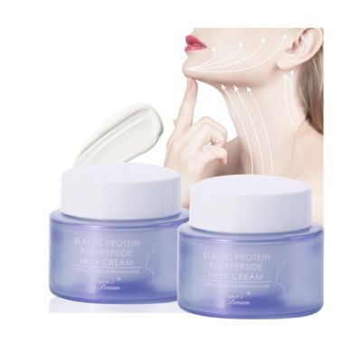 Neck Firming Cream, Tighten & Lift Neck Cream, Anti-Wrinkle Cream with Repair Complex, Anti-Aging Moisturizer for Fine Line, Sagging Skin Neck Line, Suitable for All Skin Types, (1.7OZ X2)