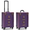 A1DFDFGOQSFG Barmalmnh Makeup Trolley on Wheels Beauty Train Carrying Case for Makeup Luxury Leather Hairdressing Makeup Case - Trolley with Makeup view 1