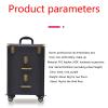 A1DFDFGOQSFG Barmalmnh Makeup Trolley on Wheels Beauty Train Carrying Case for Makeup Luxury Leather Hairdressing Makeup Case - Trolley with Makeup view 2