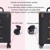 A1DFDFGOQSFG Barmalmnh Makeup Trolley on Wheels Beauty Train Carrying Case for Makeup Luxury Leather Hairdressing Makeup Case - Trolley with Makeup view 3