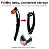 Men Back Hair Trimmer Ergonomic Folding Long Handle Rechargeable Detachable Back Hair Removal Trimmer view 2
