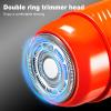 Men Back Hair Trimmer Ergonomic Folding Long Handle Rechargeable Detachable Back Hair Removal Trimmer view 3