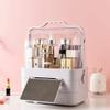 A1DFDFGOQSFG Dust-Proof Makeup Organizer Portable Travel Jewelry Organizer Box with Drawers Tray Clear Storage Box view 2
