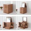 A1DFDFGOQSFG Make Up Bag Multifunctional Makeup Storage Box Multi-layer with Drawer White Makeup Box Bedroom Dresser Jewelry Countertop Lipstick Perfume Organizer(B) () view 4