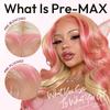 13 * 6Pink Synthetic Hair Wig Lace Front Glueless Body Wave Ombre Blonde Pink Pre Plucked HD Transparent Lace Breathable Ready to Wear with Baby Hair for Women view 2