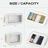 FFpaw Clear Makeup Bag Set for Women, Travel White Makeup Pouch Waterproof Cosmetic Bags with Zipper Clear Toiletry Bag for Traveling Small Make up Pouch for Purse Mini Cosmetic Case Car Organizer view 4