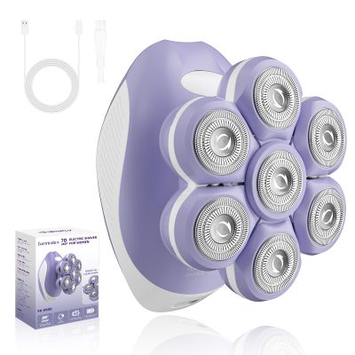 Bartrimber 7D Electric Razor for Women: Fast & Painless Full-Body Shaver for Legs & Face  Waterproof Hair Remover with Light & Travel Cover  Wet/Dry Use, Smooth Close Shave, Birthday Christmas Gift