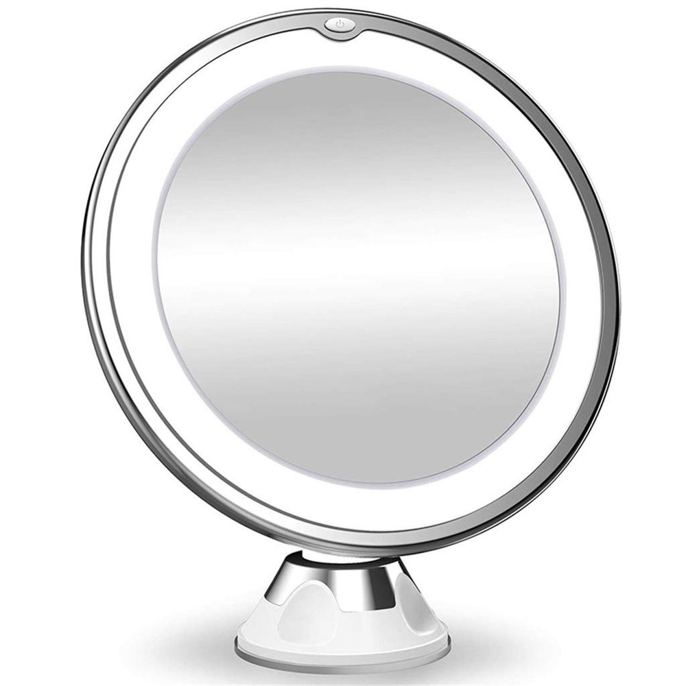 Flexible Makeup Mirror 10X Magnifying Mirrors Led Light Ed Touch Screen Vanity Mirror Portable Dressing Table Cosmetic Mirrors W