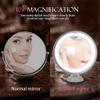 Flexible Makeup Mirror 10X Magnifying Mirrors Led Light Ed Touch Screen Vanity Mirror Portable Dressing Table Cosmetic Mirrors W view 3