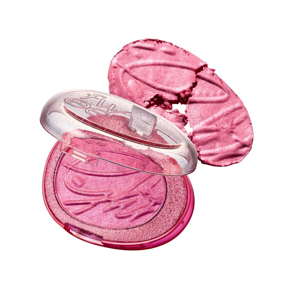 fwee Glitz Stone Highlighter | 12 Vibrant, Photogenic Shades, Long-lasting Glow, Daily Shimmer to Bold Glitter, Inspired by Birthstones  Fever Garnet | 5.9g