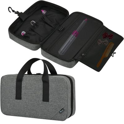 Beautyflier Travel Storage Bag Compatible with Dyson Airwrap Styler, Portable Organizer for Airwrap Styler and Attachments, Carrying Case for Shark FlexStyle Attachments, Great for Travel (Bag Only)