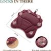 Bath Pillow RUVINCE Ergonomic Luxury Bathtub Pillow with Head,Neck, Shoulder and Back Support, 4D Bath Pillows for tub with 6 Powerful Suction Cups, Fits All Bathtub, Spa Tub, Hot Jacuzzi (Dark red) view 3