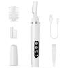 Eyebrow Trimmer Electric Eyebrow Razor with Digital Display LED Light, 2-Speed Eyebrow Shaver Rechargeable Facial Hair Remover Trimmer for Women, Painless Face Hair Removal for Upper Lip Peach Fuzz view 1