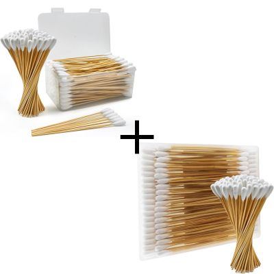 Accesfire 200+100pcs Large Cotton Swabs