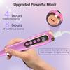 HengYuaoler Professional Manicure Pedicure Kit Cordless Electric Nail File Set 6 Speed Cordless Nail Drill for Thick Nail Toenail Cuticle Hand Foot Care Nail Drill Tool(Purple) view 4