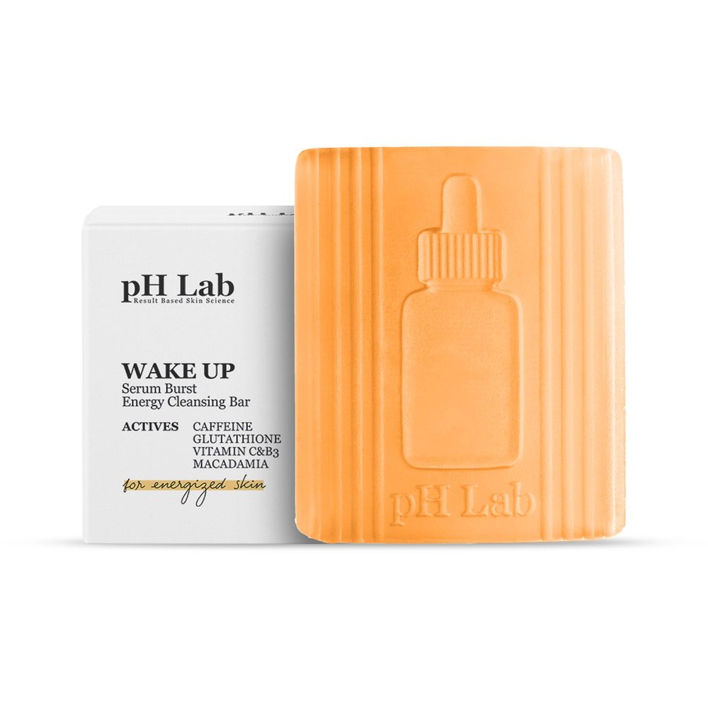PhLab Wake Up Energy Cleansing Bar with Caffeine and Macadamia Oil, Reduces Morning Puffiness, 1.76 Oz (1)