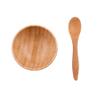 Happyupcity Bamboo Face Mask Mixing Bowl with Mini Spoon Set Small Facial Skin Care Mask Bowl Facemask Mixing Tool DIY Cosmetic Tool Kit for Women Lady Home Use view 1