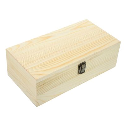 PAMINGONO 32Holes Wooden Essential Oil Storage Box with Slots Portable Organizer for Travel and Home Lightweight Pine Wood Case for Essential Oil Bottles Secure Carrier for Aromatherapy Collections