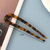 2Pcs U Shaped Hairpin Fork Hair Fork French Pins Twist U Shaped Hair Pin Updo Chignon Pin Acetate Hair Fork Hairstyle Accessories for Women Girls view 3