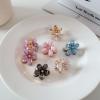 12 PCS Flower Hair Clips For Women Candy Color Flower Hair ClipsCute Mini Claw Clips For Women/GirlsZircon inlay Hair ClipsPresents For BirthdaysWedding And Holidays view 3