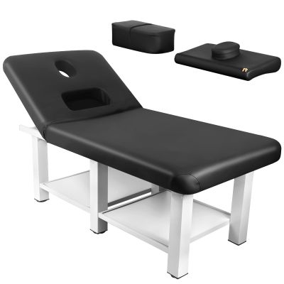 CETIVENO Professional Massage Table 75in Lash Bed, Tattoo Table Adjustable Facial Solon Spa Bed for Spa Facial Care Spa Tattoo Bed with 2 Storage Board 1150lbs