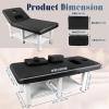 CETIVENO Professional Massage Table 75in Lash Bed, Tattoo Table Adjustable Facial Solon Spa Bed for Spa Facial Care Spa Tattoo Bed with 2 Storage Board 1150lbs view 3