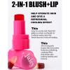 Cooling Water Jelly Tint Blush, Multi-Use Love Blush Tint Stick, Sheer Lip & Cheek Stain Makeup Stick, Moisturizing Buildable Bouncy Jelly Texture, Cruelty Free (02#, 0.32oz) view 3
