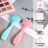 2 Pcs Silicone Manual Facial Cleansing Brush Soft Face Scrubber Exfoliating Brush Waterproof Face Cleaning Scrubber Exfoliator Cleanser for Blackheads Makeup Residues Removal(Pink, Blue) view 4