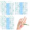 Makeup Hand Palette 200pcs Makeup Hand Palette Disposable Single Use PU Film Adhesive Hand Palette view 2